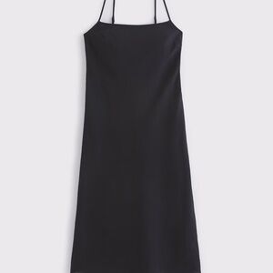 Abercrombie & Fitch Black Linen Dress